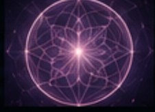 Visual reference — a violet geometric mandala with a bright core.